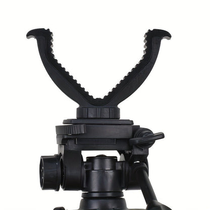 Adjustable V-Shape Shooting Tripod Stand 21-59 Inch, Heavy Duty Rifle Gun Rest Tripod for Outdoor Hunting Shooting Practice Photography