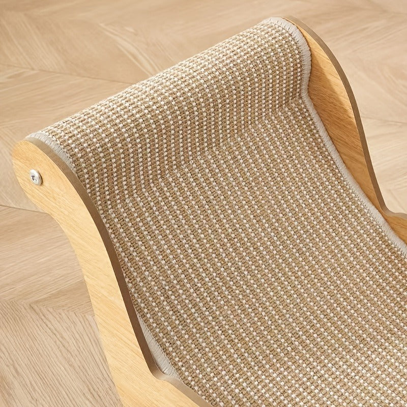 Cat Scratcher Lounge Pad Large Upgraded Sisal for Indoor Cats – Durable Stable Cat Furniture Scratch Board & Resting Mat