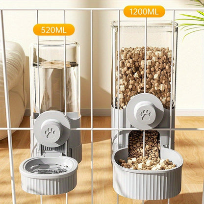 Hanging Cage Pet Water Dispenser & Automatic Feeder – No-Drip Gravity Feed Bowl for Rabbits, Guinea Pigs, Hamsters & Small Animals |