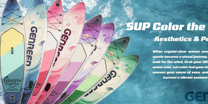 Adventure Touring SUP Board 11ft x 34'' Inflatable Paddle Board 400lbs Wide Stance Durable Lightweight ISUP Bundle Accessory Pack for Adults