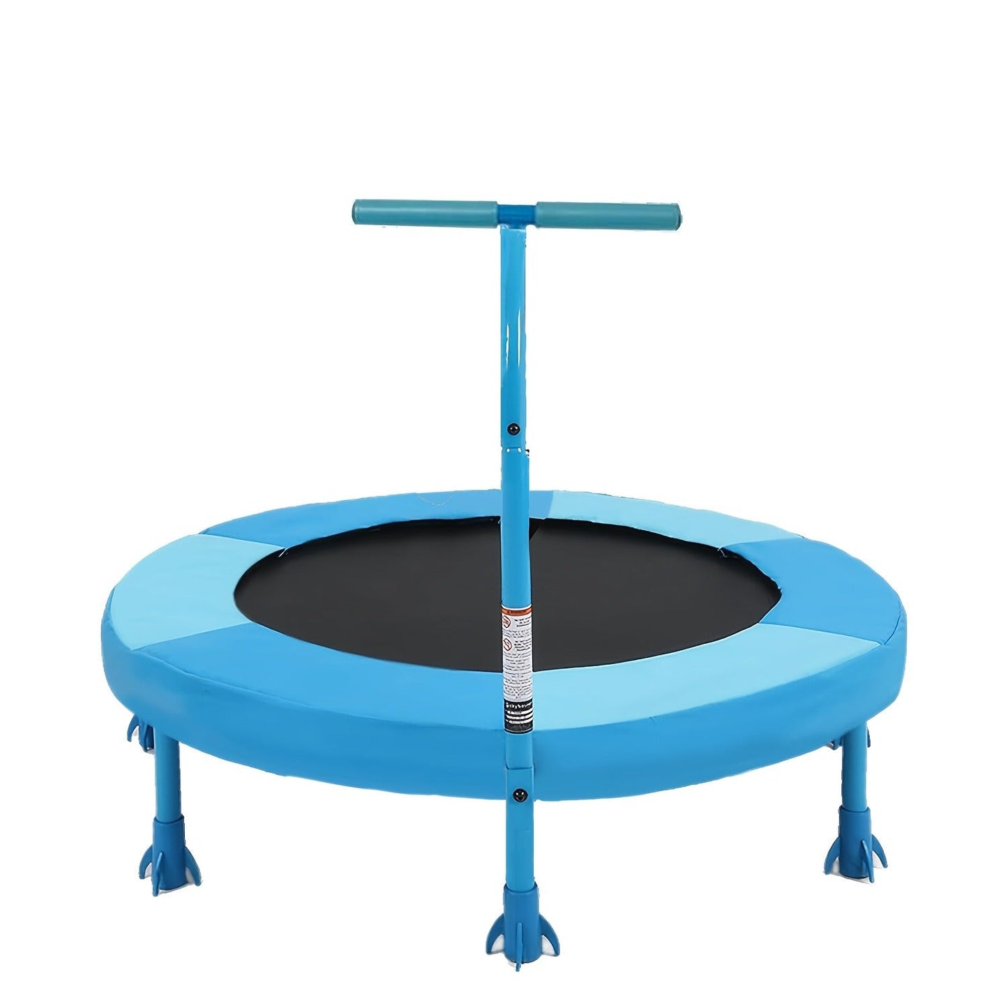 36 Inch Kids Indoor Trampoline with Handle – 7-Leg Safety Design, 2.0mm Steel Frame, 28 Coil Springs, Non-Slip Feet, PP Jump Mat