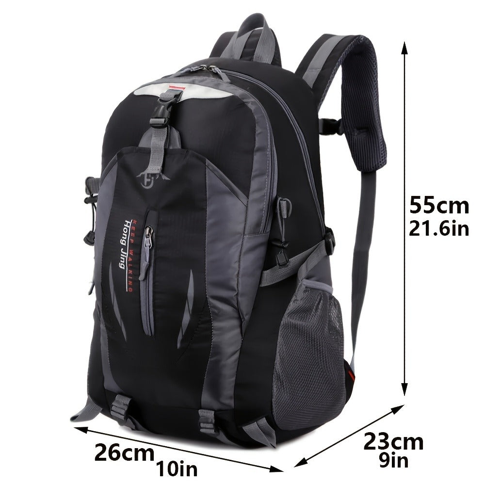 Hiking Backpack 25.8L Outdoor Mountaineering Bag – Large Capacity Travel Sports Rucksack with Torso Adjustment for Trekking, Camping