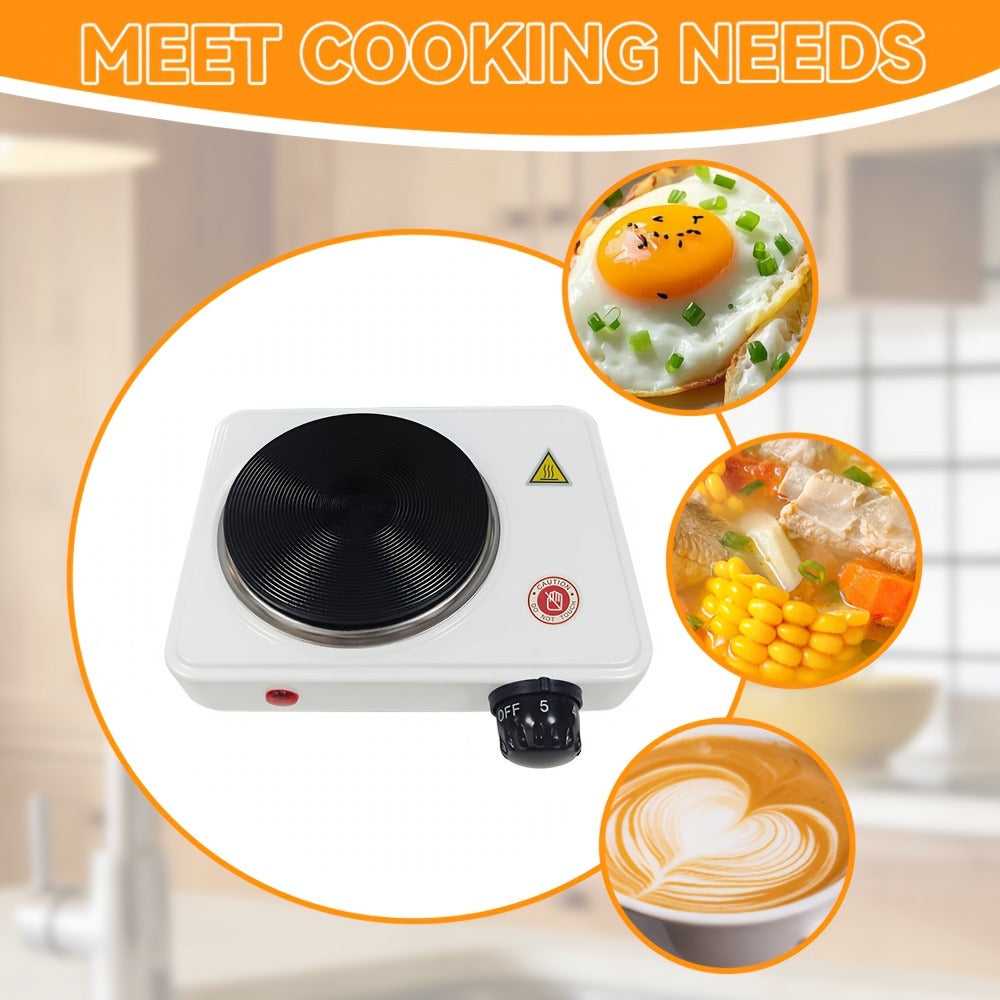 Electric Stove Desktop 5-Speed Temperature Control, Portable Electric Burner for Home & Camping, Compact Quick-Heating Countertop Stove