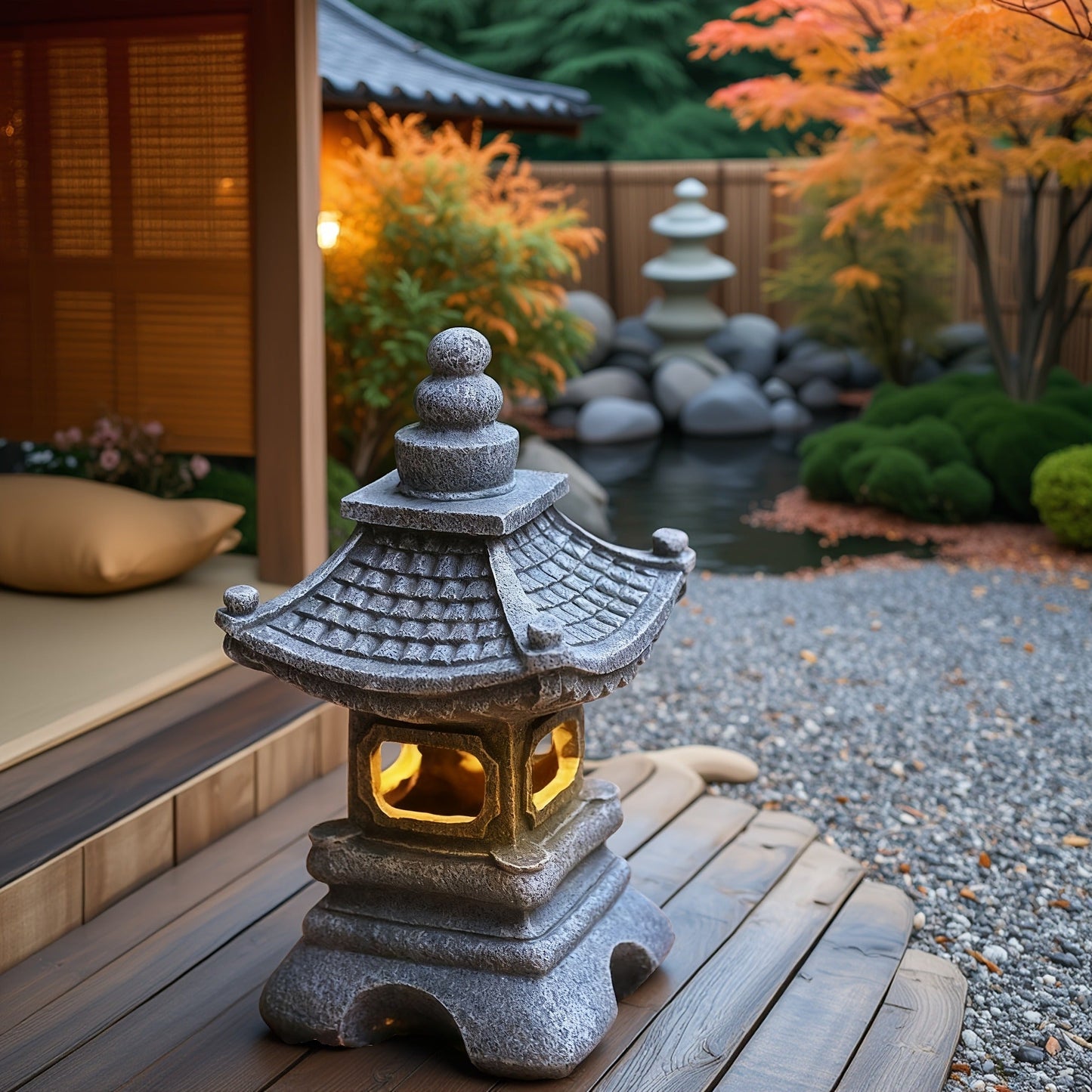 Solar Pyramid Light Sculpture, for Garden, Pathway and Patio Lighting, with the Listed Configuration