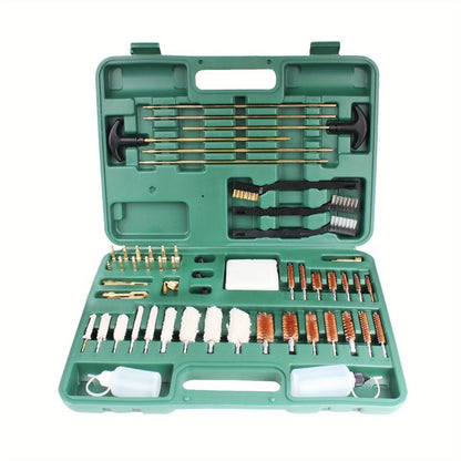 Gun Cleaning Kit 163pcs Universal Rifle Pistol Shotgun Muzzleloader Cleaning Set for Any Caliber with Carrying Case Plastic Cleaning Rods