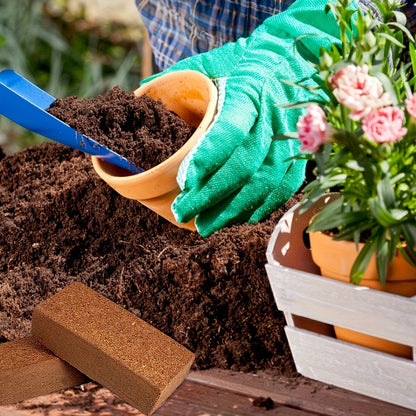 Coco Coir Bricks for Plants 1.32 LB Each Low EC pH Balanced