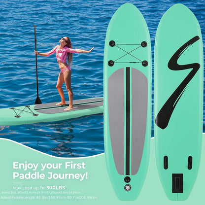 Inflatable Stand-Up Paddle Board in 10, 11 or 12-Foot Lengths with Five Colors and Three-Fin Layout