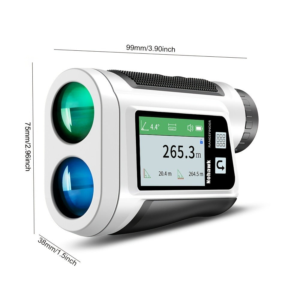 Laser Rangefinder 1000 Yard with Slope Compensation & Vibration Lock – USB Rechargeable Golf Rangefinder with Side Display Voice Broadcast 9