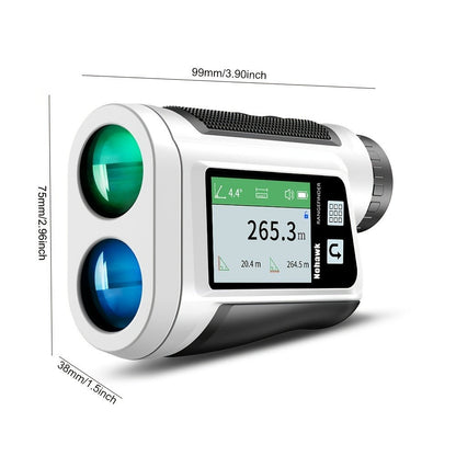 Laser Rangefinder 1000 Yard with Slope Compensation & Vibration Lock – USB Rechargeable Golf Rangefinder with Side Display Voice Broadcast 9