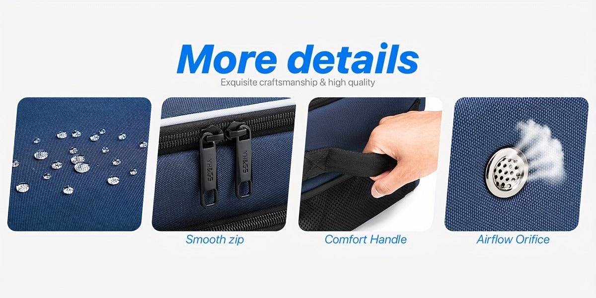 Oxford Fabric Golf Travel Bag Sturdy Double Layer Trunk Organizer with Zipper Closure Compact Golf Gear Storage Bag for Clothes Accessories