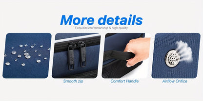 Oxford Fabric Golf Travel Bag Sturdy Double Layer Trunk Organizer with Zipper Closure Compact Golf Gear Storage Bag for Clothes Accessories