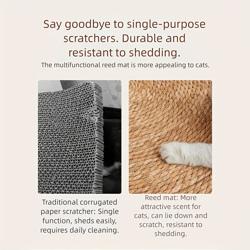 Sisal Sofa Protector Cat Scratch Mat – Universal Anti-Scratch Claw Cover for Cats & Dogs, Furniture Protector Pad for Sofa, Couch & Chair