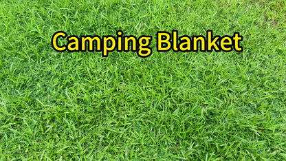 Puffy Camping Blanket Foldable Lightweight Water Resistant with 3D Eye Mask – DWR Coated Outdoor Blanket for Camping, Hiking, Travel, Beach