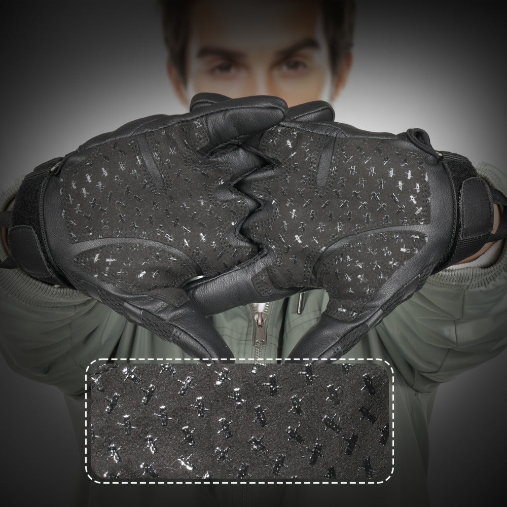 Tactical Full Finger Gloves with Touchscreen Compatibility – Camouflage Motorcycle Riding Gloves for Men Women, Anti-Slip Wear-Resistant