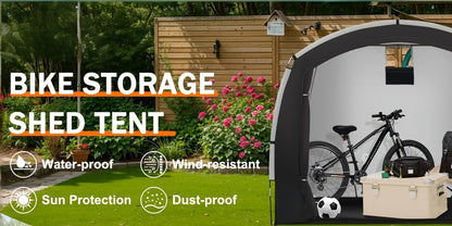 Outdoor Storage Tent Waterproof 230D Oxford Cloth PU4000 Portable Backyard Shed