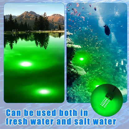 108 LED Underwater Fishing Light – IP68 Waterproof Night Fishing Lure Light with USB Connector & 16.4ft Cable