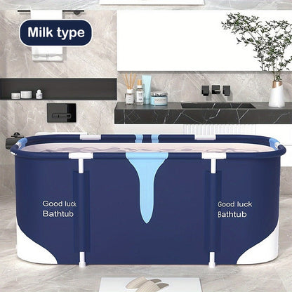 Foldable Bathtub for Adults Portable Inflatable Spa Tub with Massage Jets Indoor Outdoor Ice Bath Cold Plunge for Home or Salon Spa Use