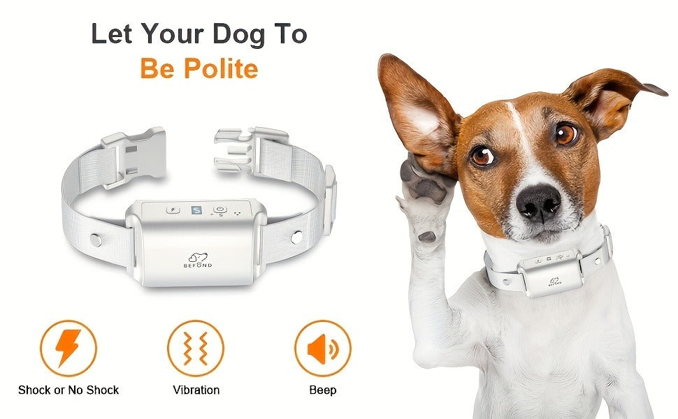 Bark Collar for Dogs – Anti-Barking Training Collar with 3 Sensitivity & 7 Intensity Levels, Beep & Vibration Modes