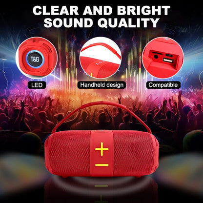 Portable Bluetooth Speaker TG668 Model with IPX4, LED Breathing Light, TWS, FM, USB, TF and AUX