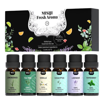 Essential Oils Set for Diffuser, Rosemary Aromatherapy Scented Oils for Home Air Freshening, Humidifier