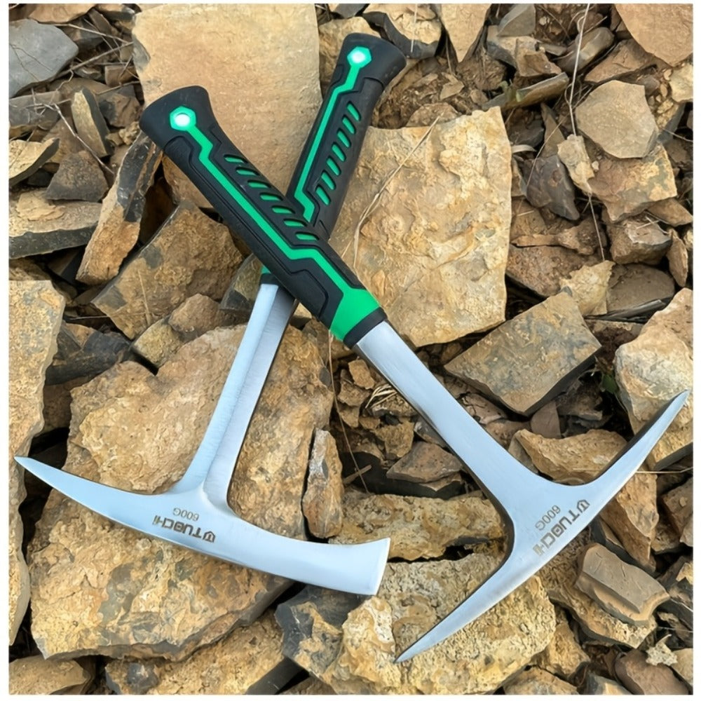 Geological Pick Hammer High Carbon Steel 28oz Flat Head Rock Hammer with Comfortable Handle for Entryways, Bedrooms and Living Spaces
