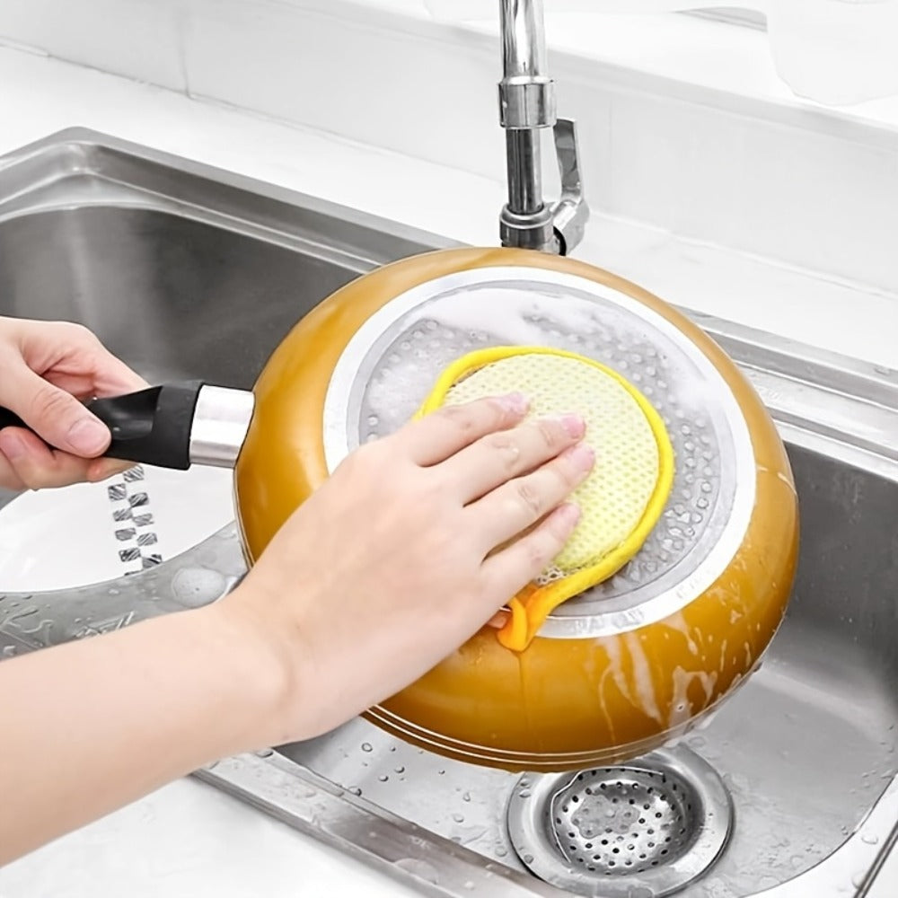 Kitchen Cleaning Sponges 24 Pack Double-Sided Anti-Scratch Reusable Washable Multi-Purpose Scrub Sponge for Dishes Pots Pans Home Restaurant