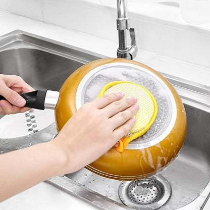 Kitchen Cleaning Sponges 24 Pack Double-Sided Anti-Scratch Reusable Washable Multi-Purpose Scrub Sponge for Dishes Pots Pans Home Restaurant