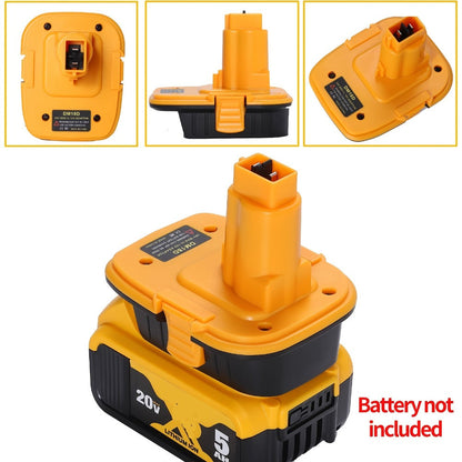 DM18D Battery Adapter for DeWalt 18V XRP NiCad NiMh Cordless Tools Compatible with DeWalt 20V for Entryways, Bedrooms and Living Spaces