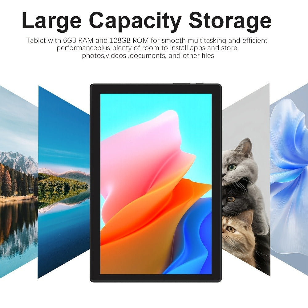 2-in-1 Tablet with Keyboard Mouse Stylus - Crelander 10 Inch Android Tablet 6GB RAM 128GB Storage for an Everyday Personal Care Routine