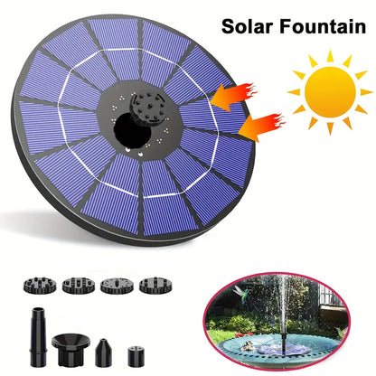 Outdoor Fountain Solar Powered for Garden, Pathway and Patio Lighting, with the Listed Configuration