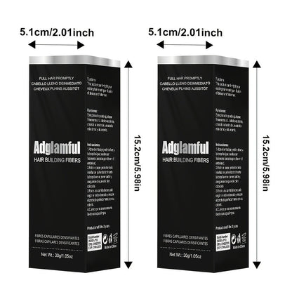 Hair Volumizing Fibers 2-in-1 Kit 30g x 2pcs - Instant Volume for Thinning & Sparse Hair, Fills Part Lines & Hairlines