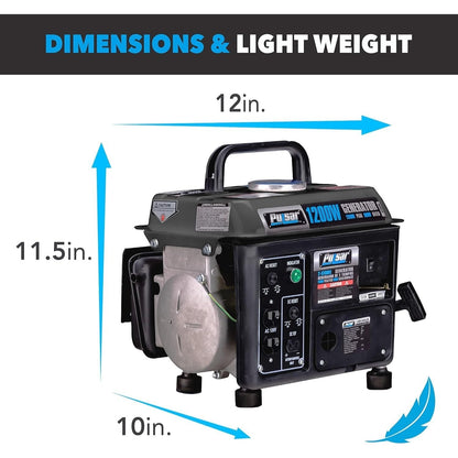 Portable Generator Gas Powered, Camping Emergency Tailgating Outdoor for Garden, Patio and Yard Use