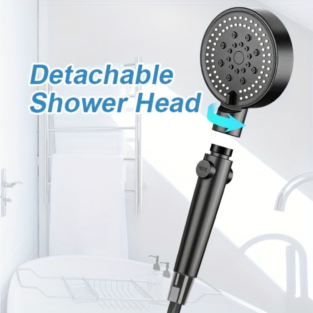 Portable Camping Shower – 6000mAh Battery, 120-Min Runtime, 6 Spray Modes, Smart Display, for Camping, Car Washing, Pet Cleaning