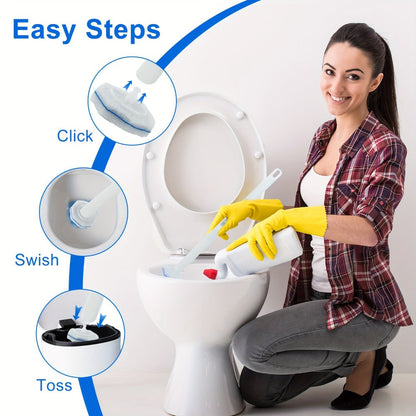 Toilet Wand Refills Compatible with Clorox ToiletWand, Disposable Microfiber Toilet Bowl Cleaner Refills