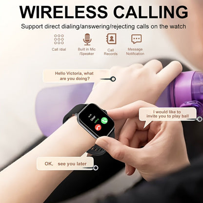 Smartwatch for Men Women with Bluetooth Calling, 1.83" Full Touch Screen Large Dial, Weather Notification, Sports Tracker & Pedometer