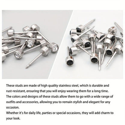 Ear Piercing Kit, 8 PCS Disposable Self Piercing Gun with 316 Stainless Steel Earrings for Entryways, Bedrooms and Living Spaces