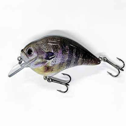 Fishing Lure Set 5-Piece Fat-Body Crankbaits, 2.95-Inch 15.5g Slow-Sinking Wobblers with Diving Bills and Treble Hooks
