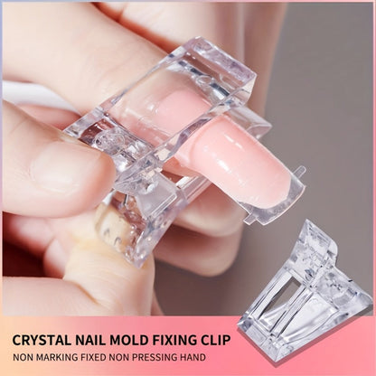 Poly Nail Gel Kit Hard Builder 6 Colors Clear Pink White – Nail Extension Thickening & Strengthening Gel for Brittle Thin Nails & French