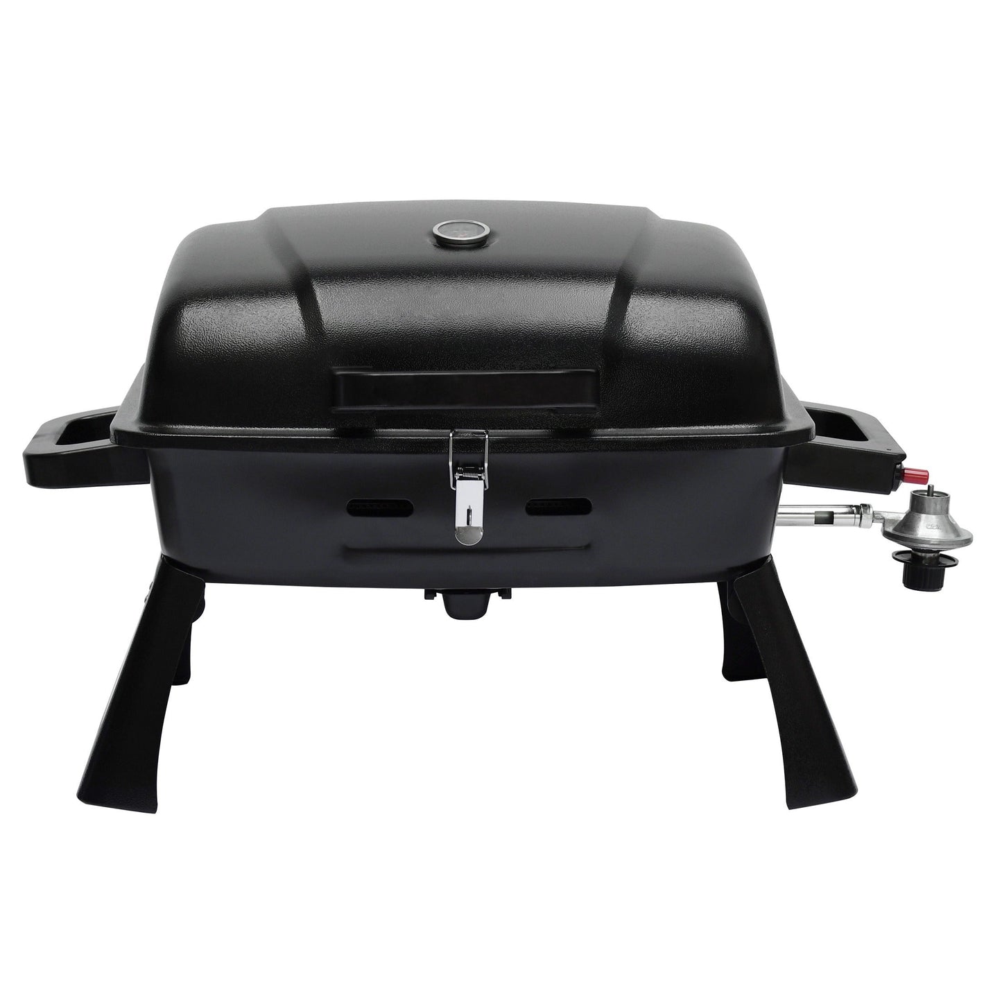 Portable Propane Grill Tabletop, 10000 BTU Single Burner Gas Grill with 239 sq in Porcelain Grates