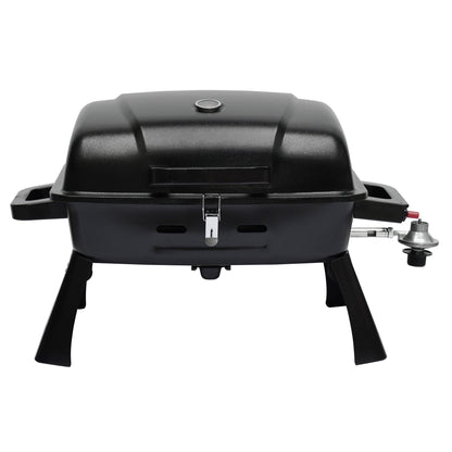 Portable Propane Grill Tabletop, 10000 BTU Single Burner Gas Grill with 239 sq in Porcelain Grates