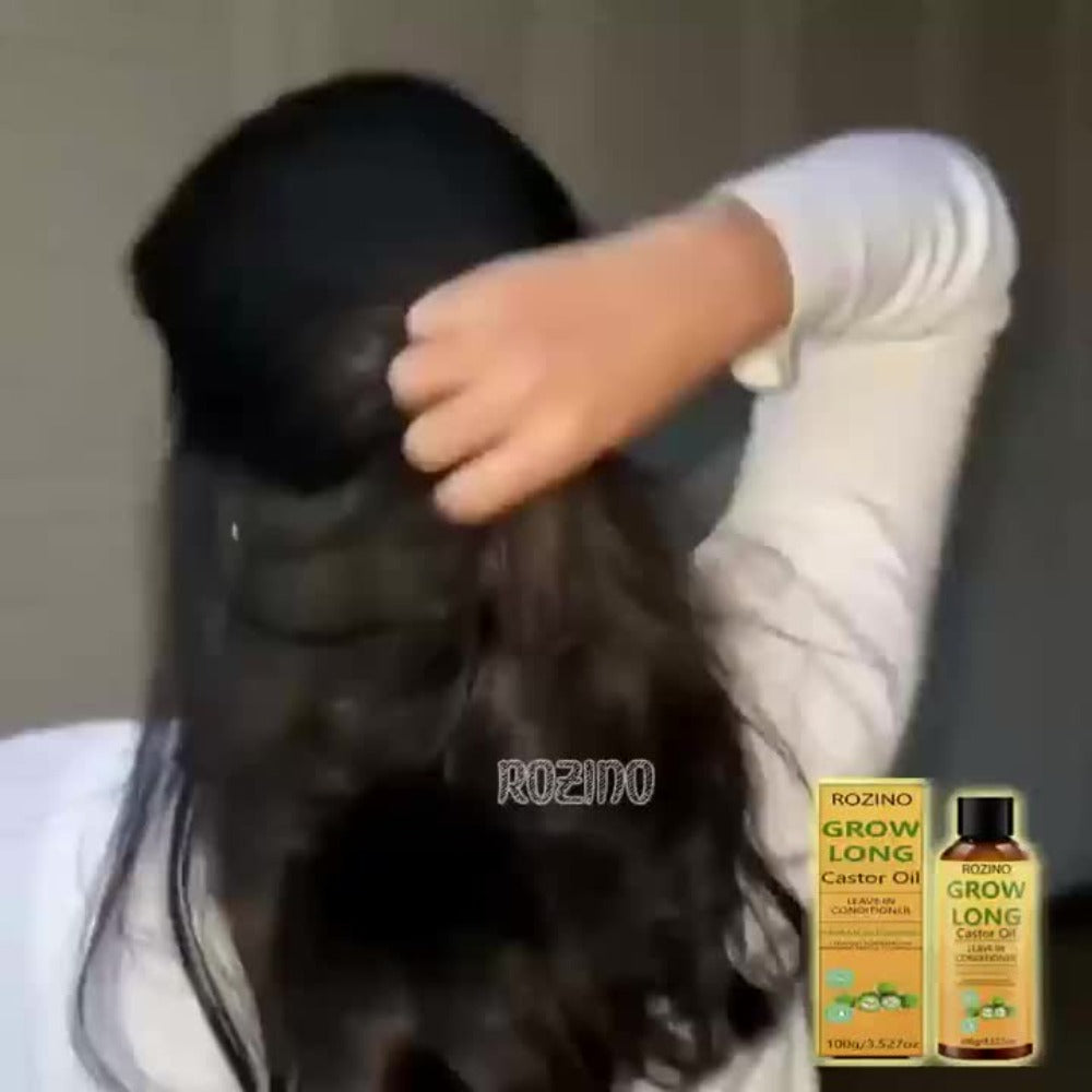 Deep Castor Oil Hair Conditioner 100ml Thickening Scalp Treatment for Bath Time, Home Spa and Personal Care