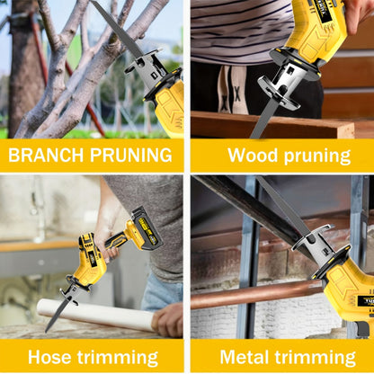 Cordless Reciprocating Saw - Electric Reciprocating Saw with Safety Lock, Large Battery & Charger