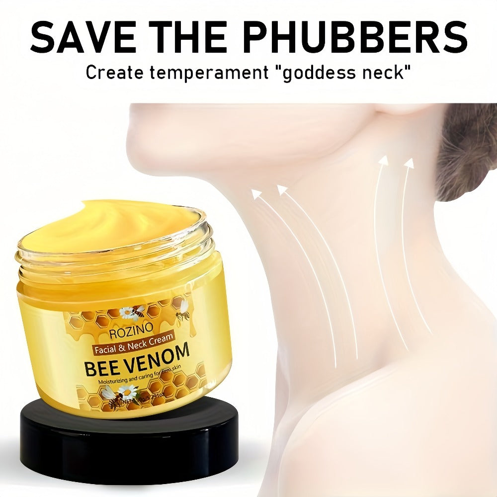 Bee Venom Face & Neck Lifting Cream 150g with Hyaluronic Acid & Vitamin E for Tightening, & Smoothing Skin