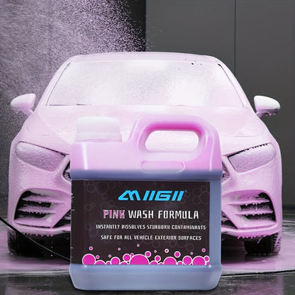 Pink Foam Pre-Wash Car Shampoo – Floral Scent Snow Foam Prewash Solution, Safe for Coatings & Paint | Foam Cannon