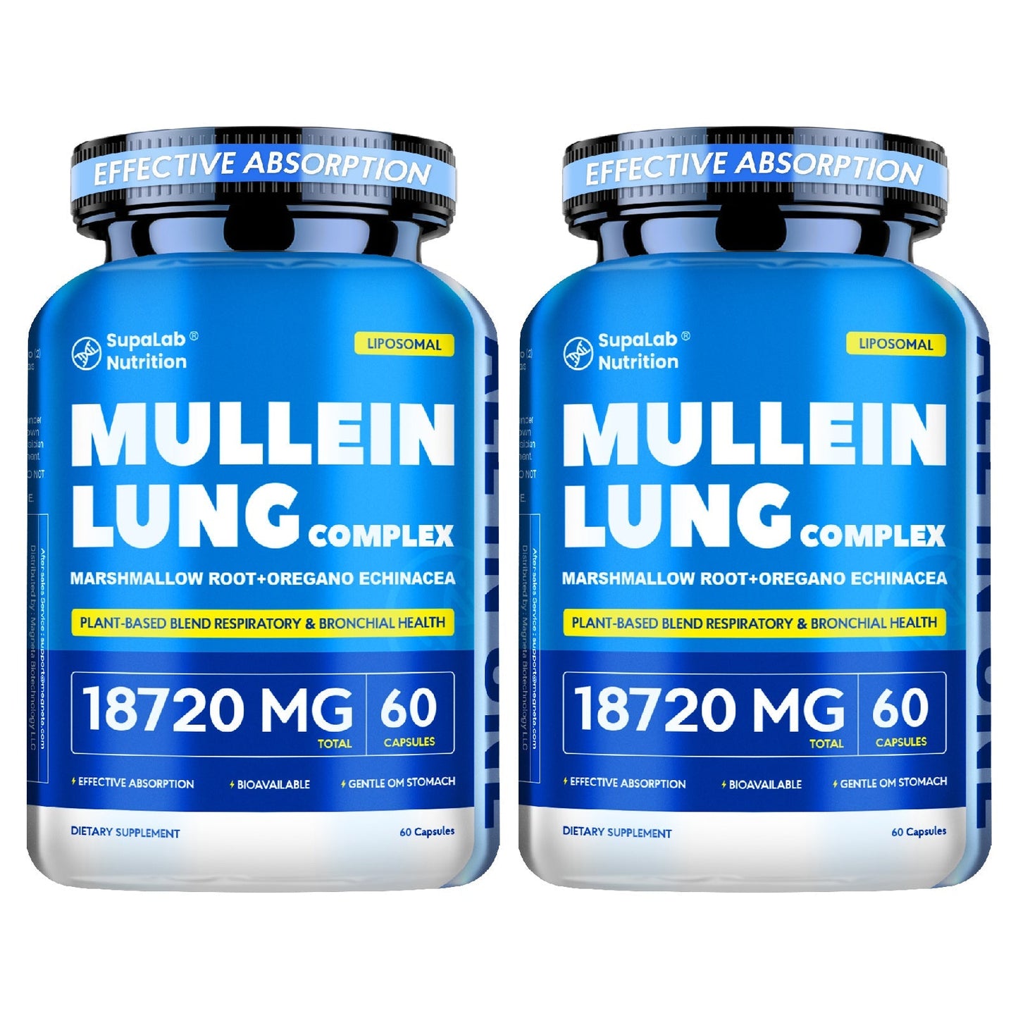 Mullein Leaf Capsules 12000mg with Quercetin, Lung Health & Respiratory Support, Bronchial Breathing Ease