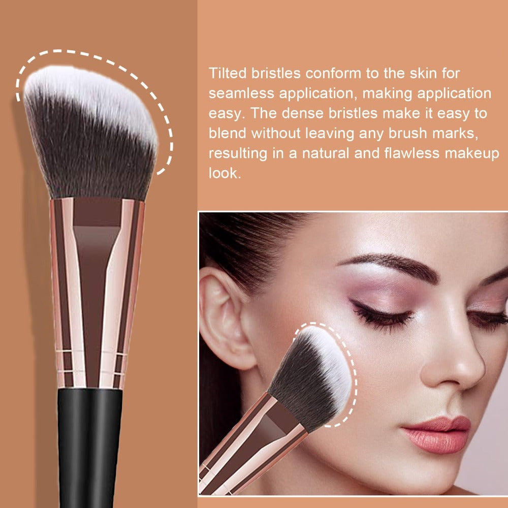 Makeup Brush Set, 41- or 47-Piece Synthetic Bristle Collection with Face Brushes, Eye Brushes, Sponges and Storage Bag