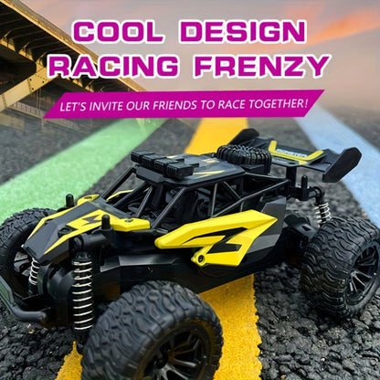 High-Speed RC Buggy 40km/h Alloy Body – 2.4G Remote Control Off-Road Vehicle for Boys Ages 6+, Super Powerful All-Terrain Outdoor Racing