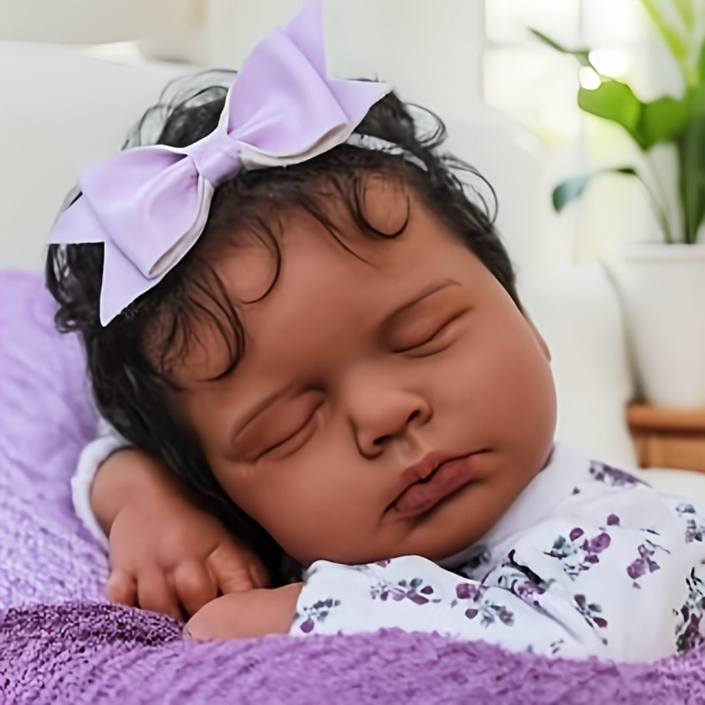 Reborn Doll VIVIDOLL 19-Inch Poseable Figure with Hand-Painted Face, Printed Outfit and Doll-Only Configuration
