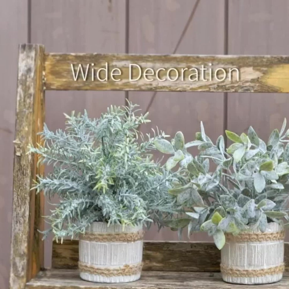Fake Plants Artificial Plants Indoor 4-Pack Small Potted Greenery in Paper Pulp Pots for Entryways, Bedrooms and Living Spaces