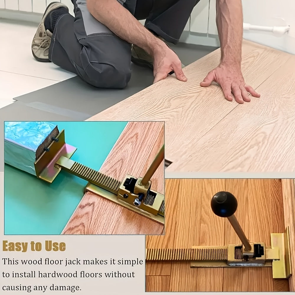 Hardwood Flooring Jack & Positioning Tool for Installing & Straightening Hardwood Floors – Professional Floor Installation Tool for Tongue